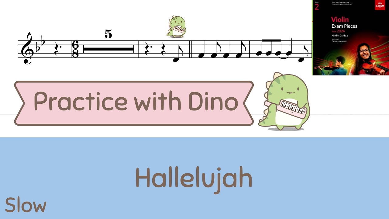 (Slow) Hallelujah  ABRSM 2024 Violin grade 2 (B2)