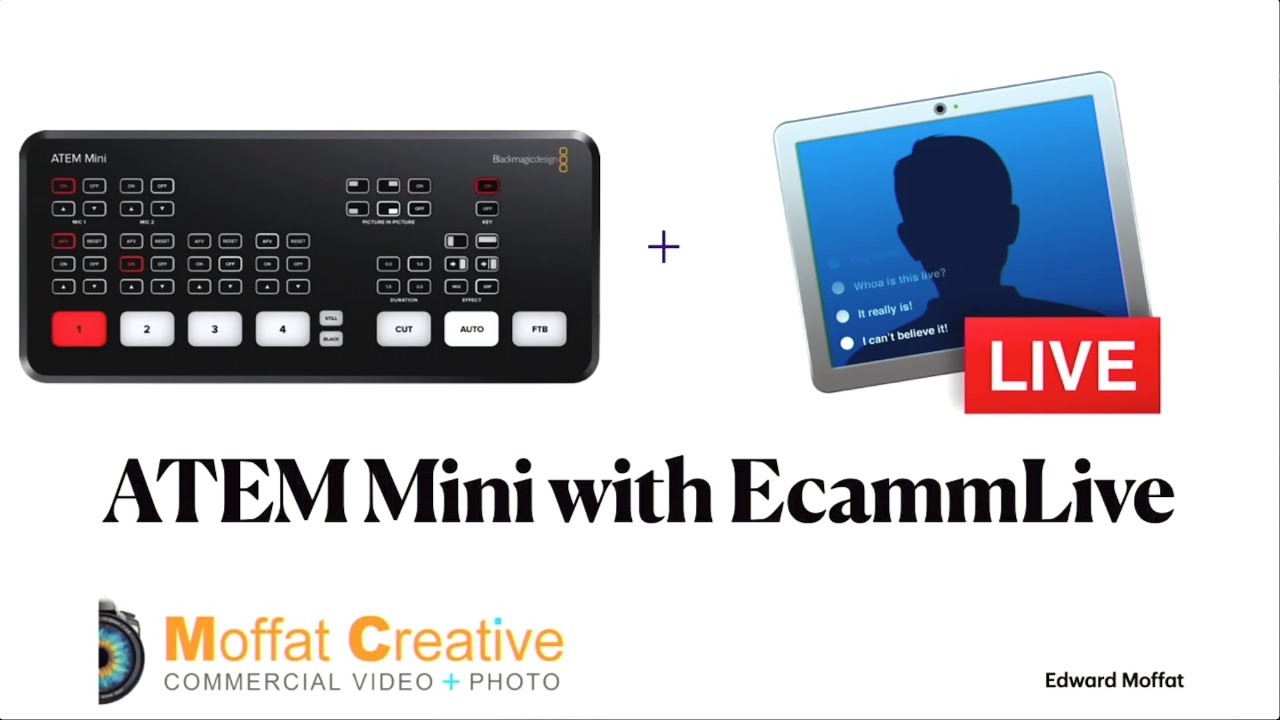 Ecamm Live + ATEM Mini:  A great combo for Live streaming