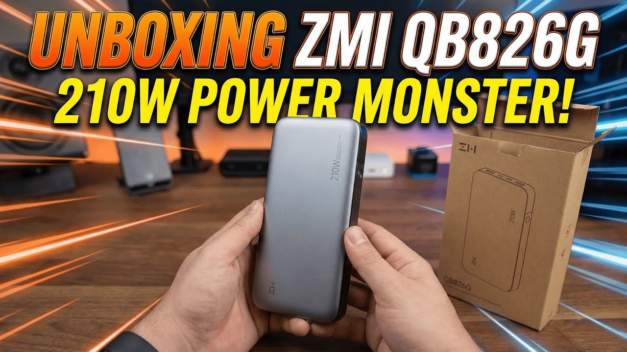 ZMI QB826G Power Bank Unboxing | 25,000mAh 210W Fast Charging First Look