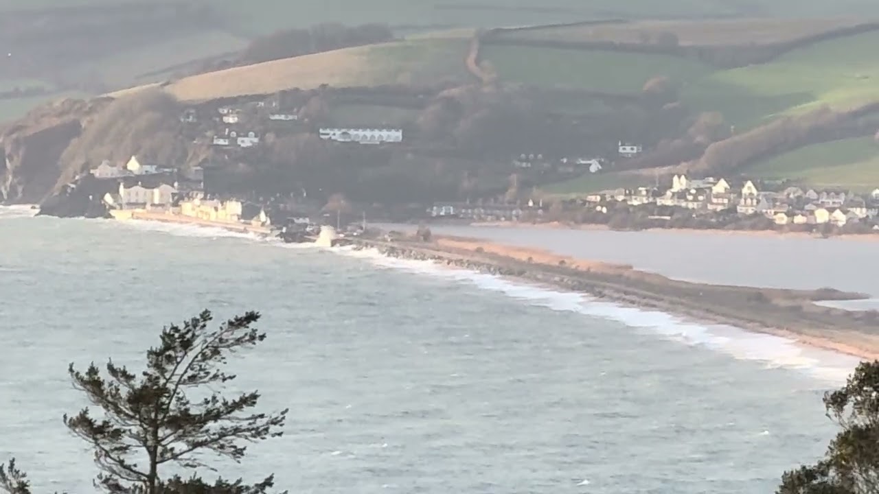 Torcross and Slapton Sands following road being destroyed 