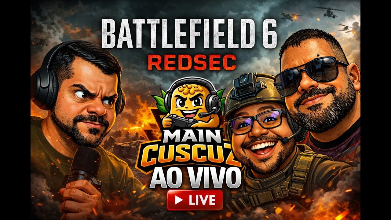 Gameplay AO VIVO com cuscuz no BF6! CHEGA MAIS!
