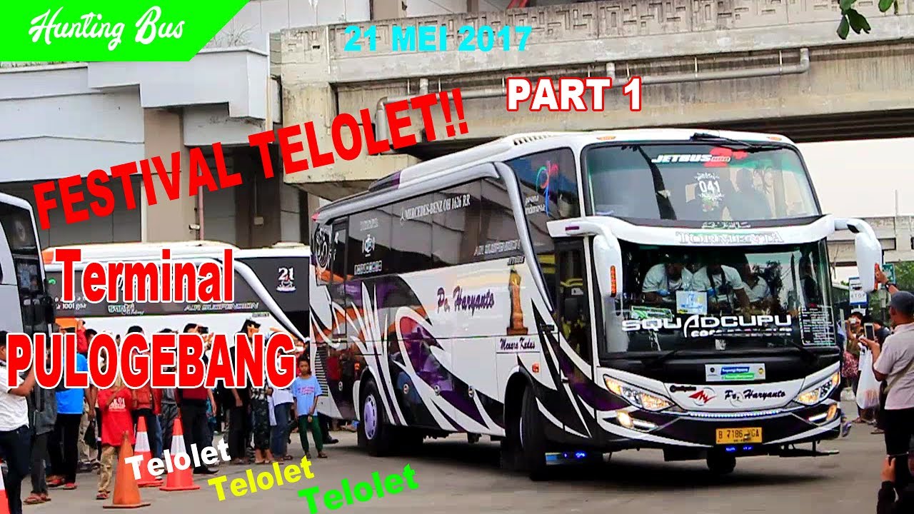 Mantap! Festival Telolet Se Indonesia di Terminal Pulogebang PART 1