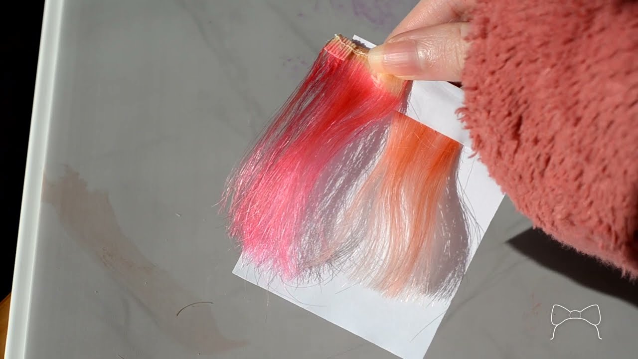 Bleach London Awkward Peach Hair Dye Swatching (3 Colours in 1 Dye!)