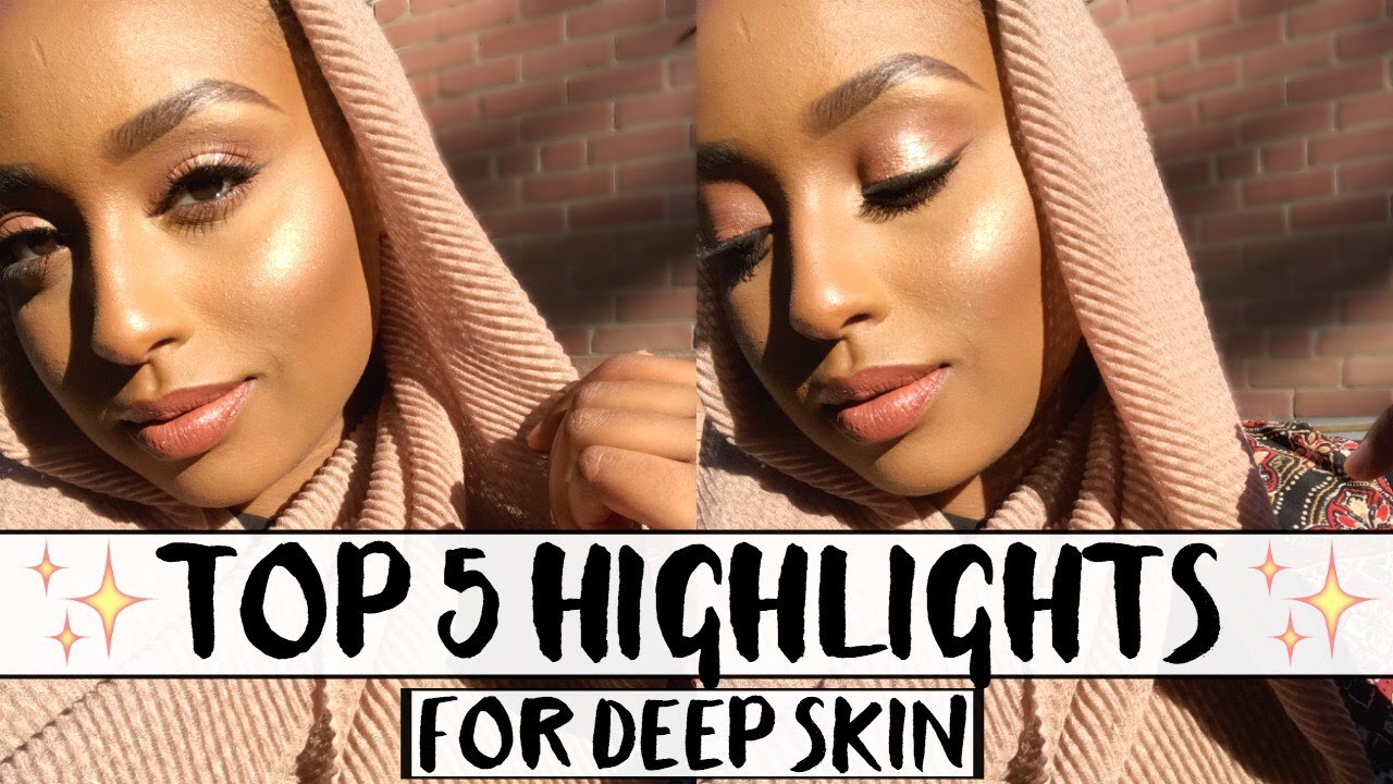 TOP 5 HIGHLIGHTERS FOR DEEP/DARK SKIN | Aysha Abdul