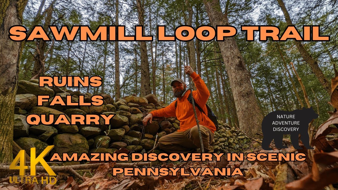 Sawmill Loop Trail - Ruins, Falls, and a 300 year old Quarry - Hiding in PLAIN SIGHT