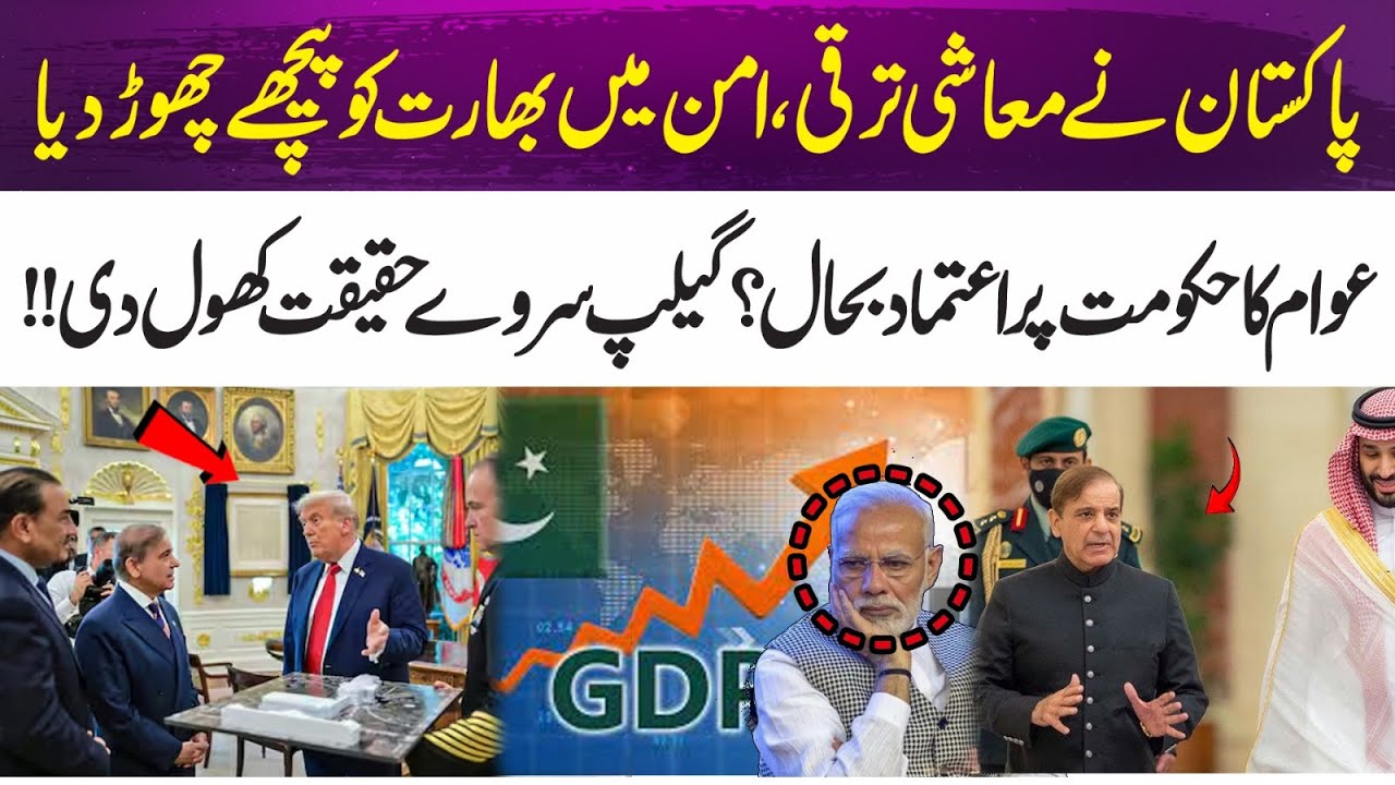 Pakistan Surpasses India in Economic Growth and Peace | Gallup Survey Reveals the Truth! | 365 News