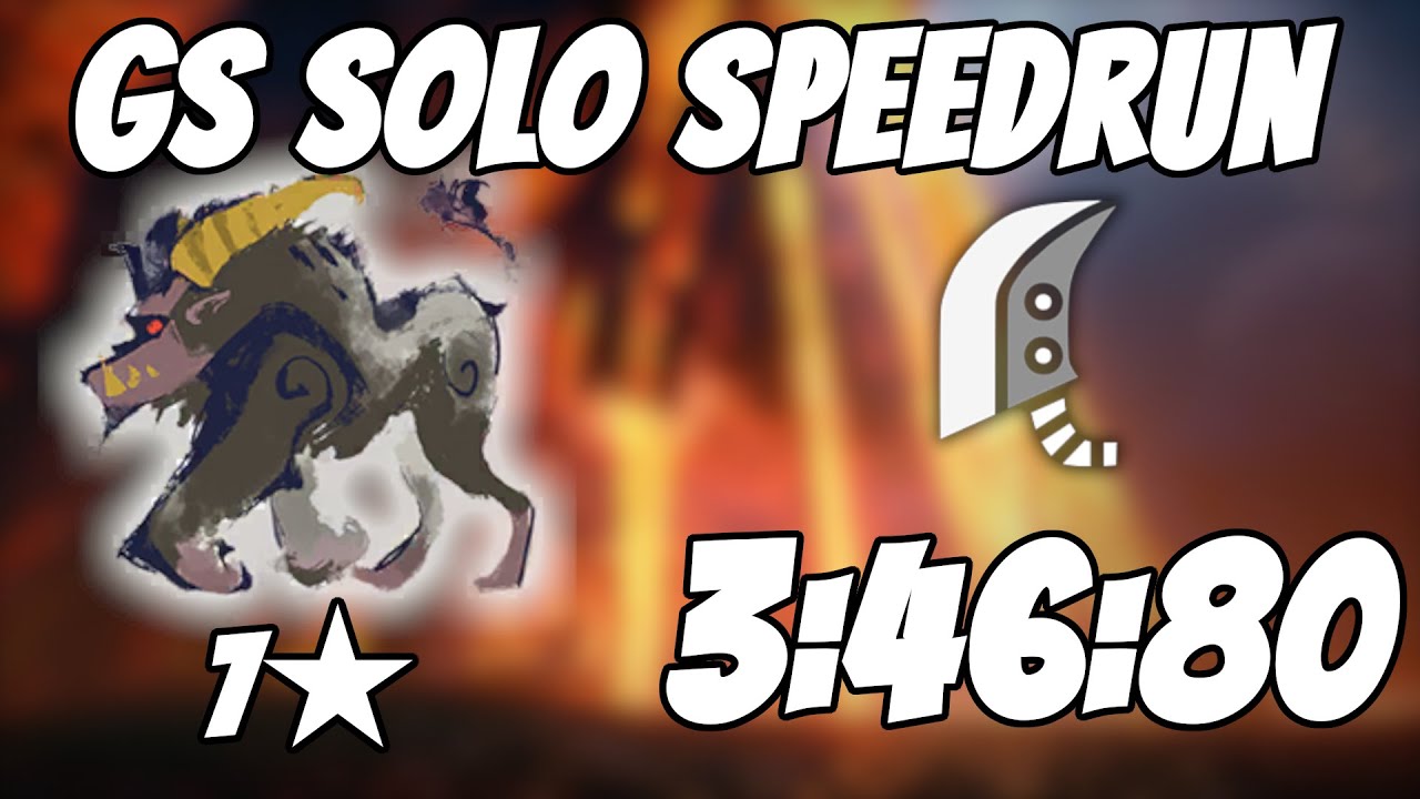MH Rise | Rajang GS Solo 3'46 SPEEDRUN