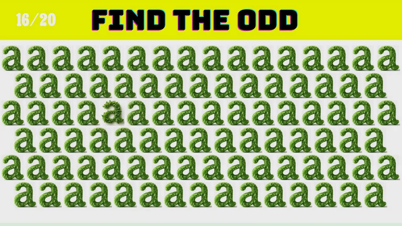 🧠 Find the Odd One Out | Can You Spot It?