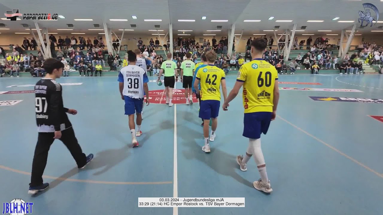 33:29 (21:14) HC Empor Rostock vs. TSV Bayer Dormagen - 03.03.2024