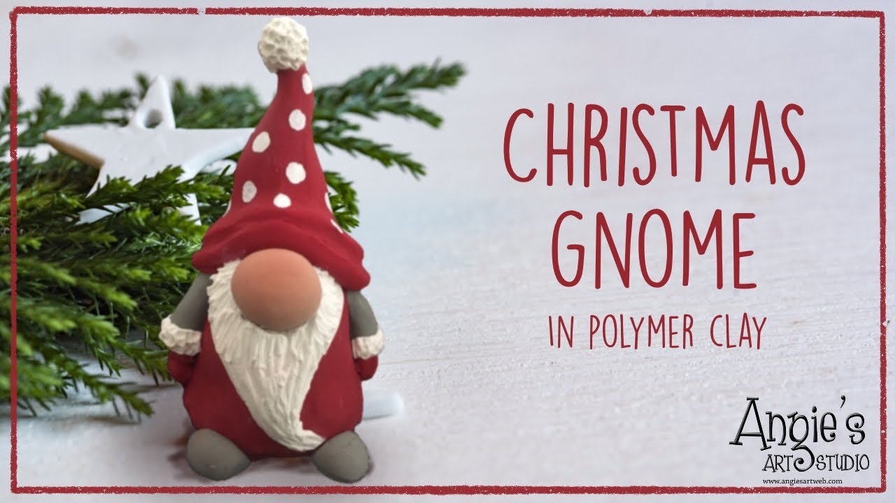 Tutorial de Navidad | Cómo hacer un gnomo o tomte de arcilla polimérica.