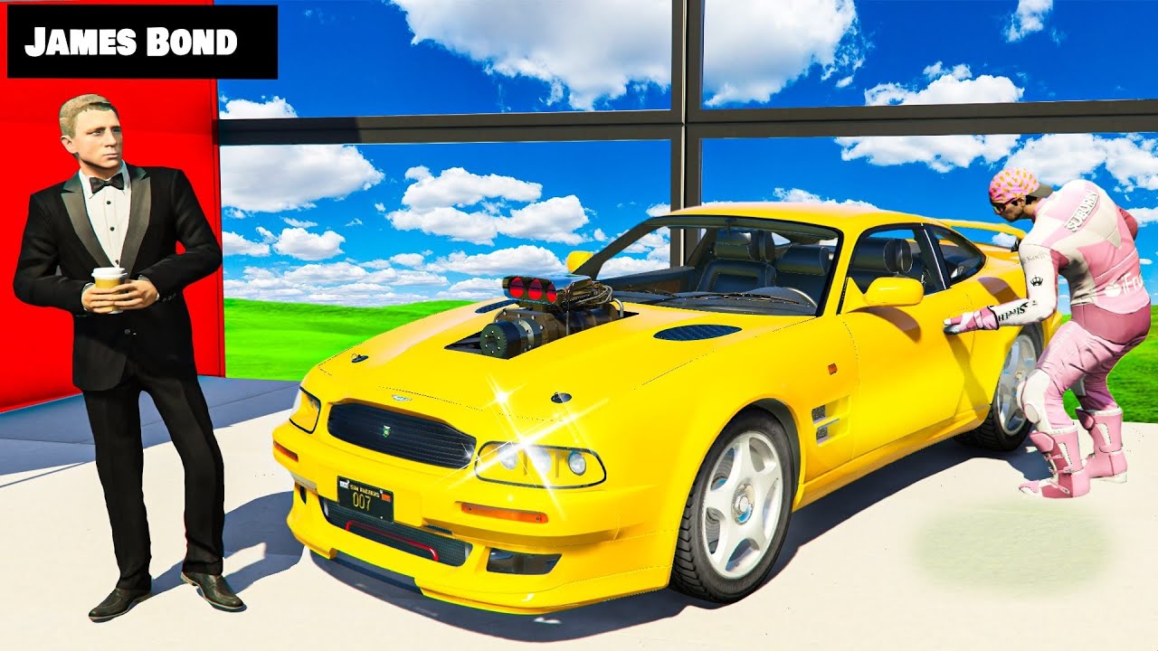 Угон всех машин у Джеймса Бонда в GTA 5