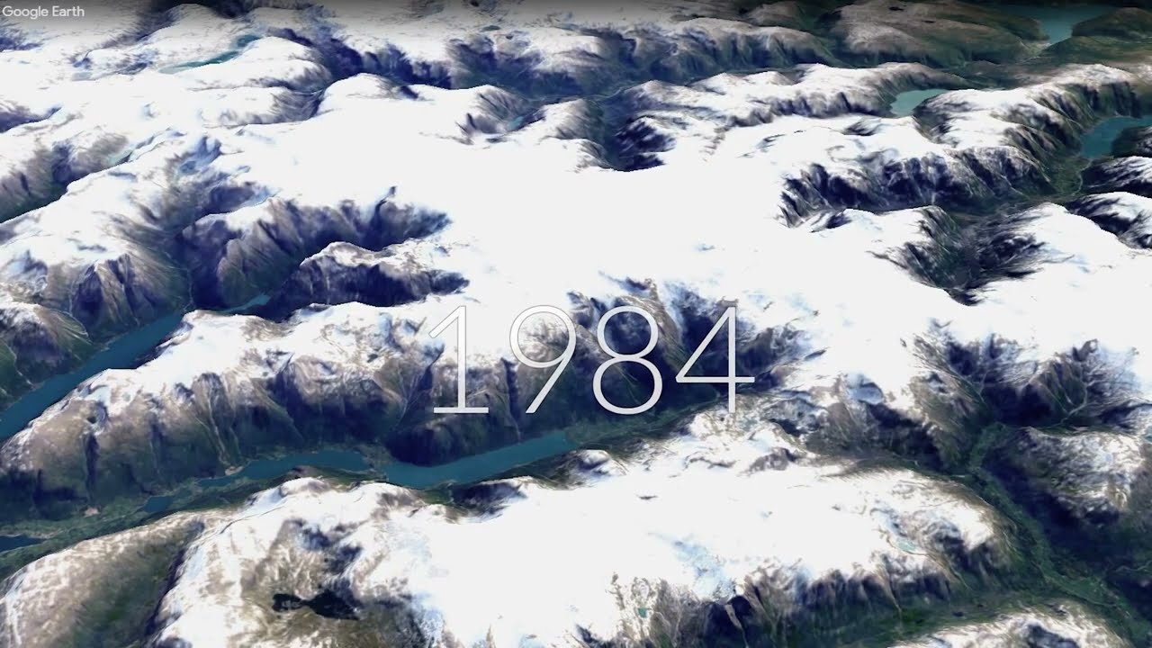 Recession of Jostedalsbreen Glacier in under a minute 1984 - 2020