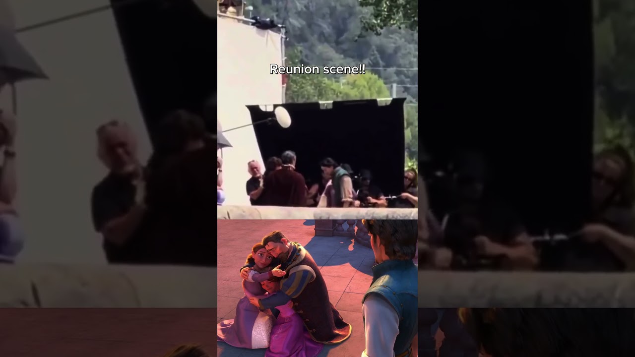 reunion scene 🥹 #tangled #rapunzel #fy #disney #fyp #shorts #trending #liveaction #movie