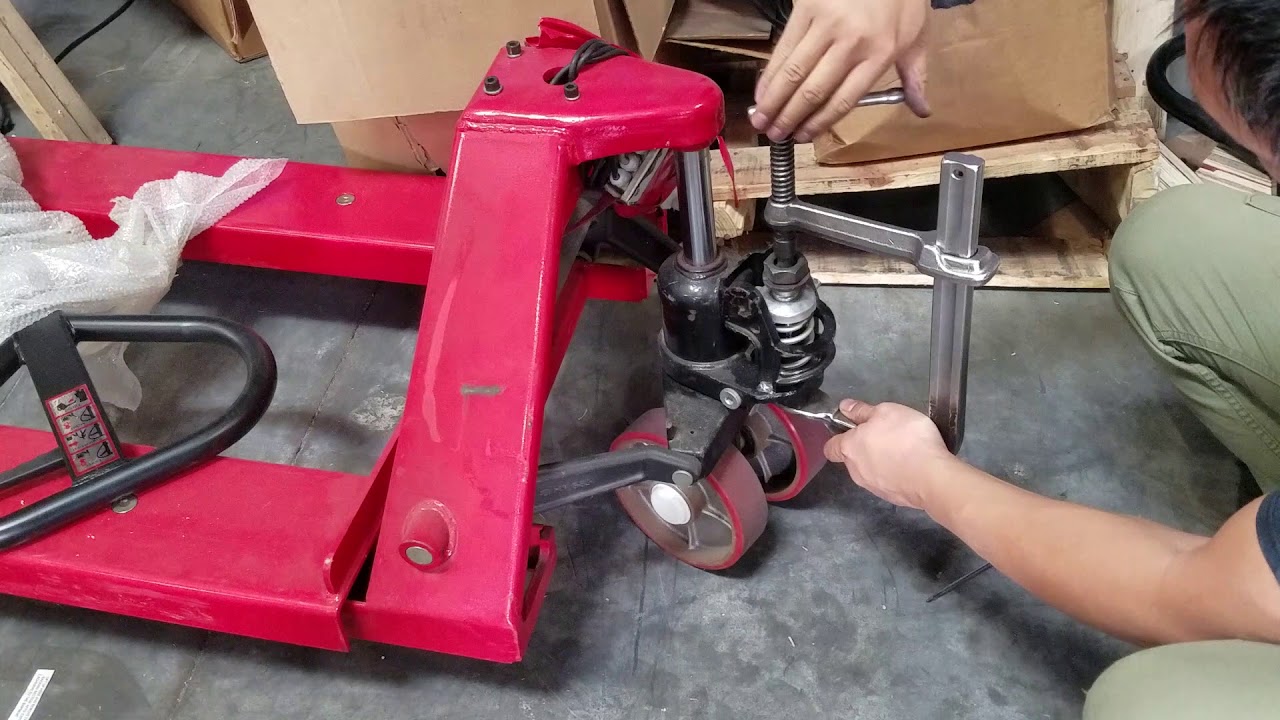 Prime Scales How to Fix Pallet Jack (Scale) Spring if it is popped up.
