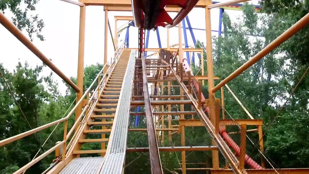Iron Dragon Front Seat POV 2014 FULL HD Cedar Point