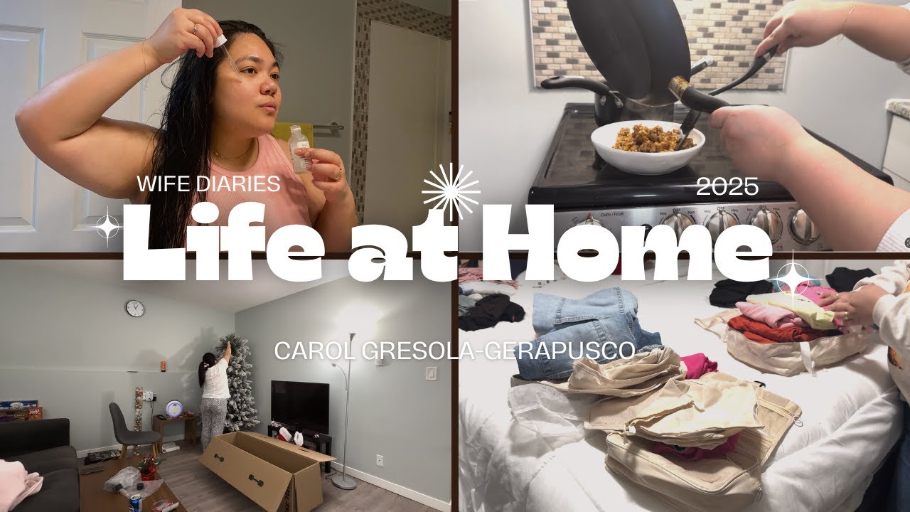WIFE DIARIES: few days of 2025, grocery shopping, pack with me for a trip, & apartment reset! 🎀🫶🏻💓