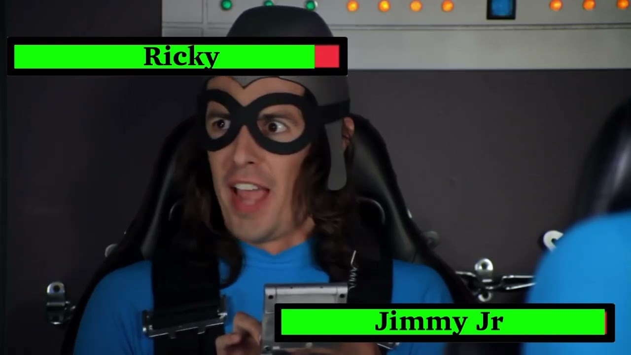 Aquabats vs Jimmy Jr with Healthbars