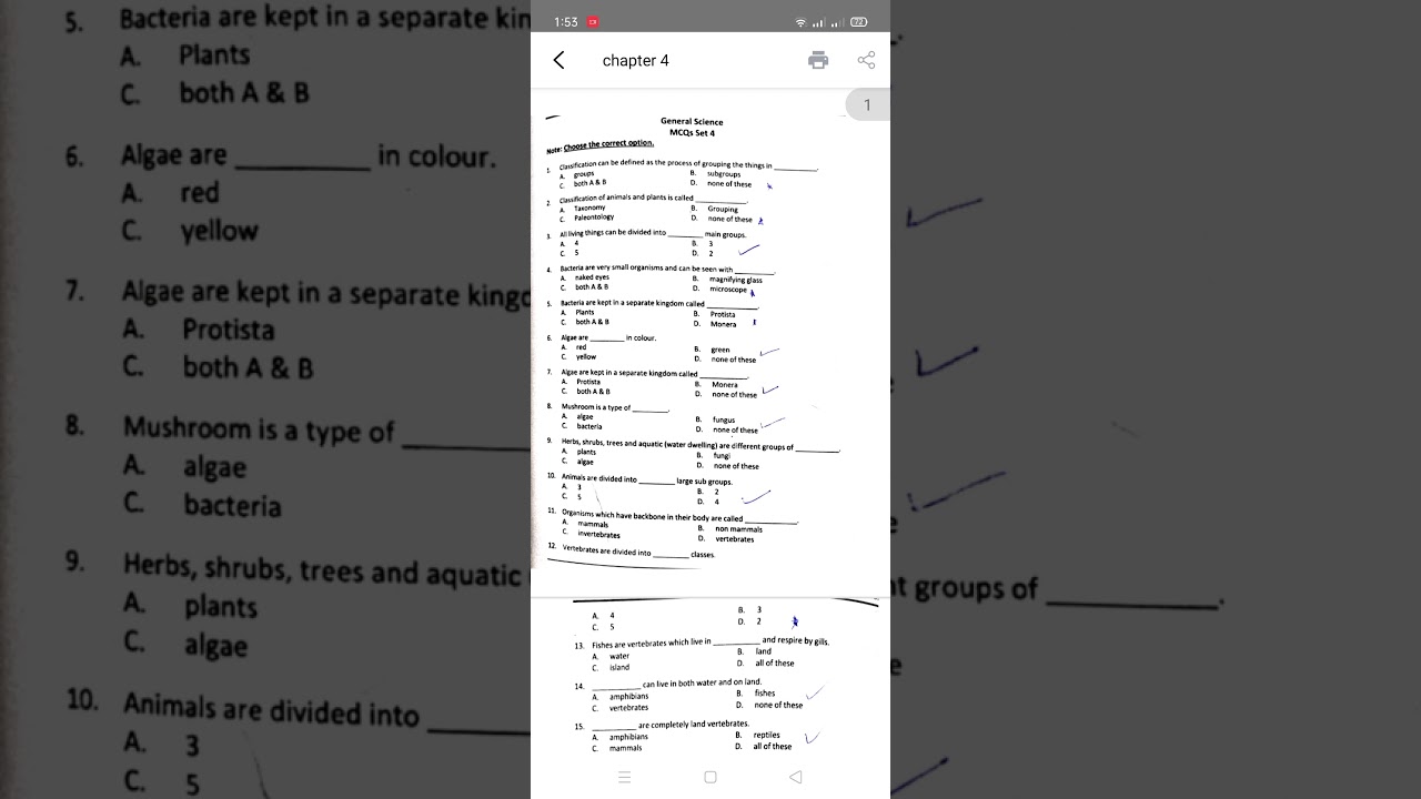 General science mcqs chapter 4. study for pst ct etc.