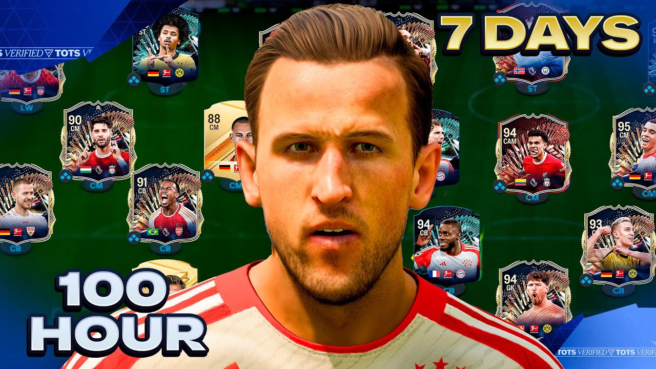 I Spent 7 Days on a BRAND NEW FC24 Account for TOTS..