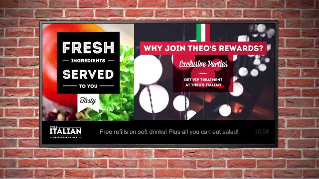 Screentown Digital Signage | Restaurant Demonstration