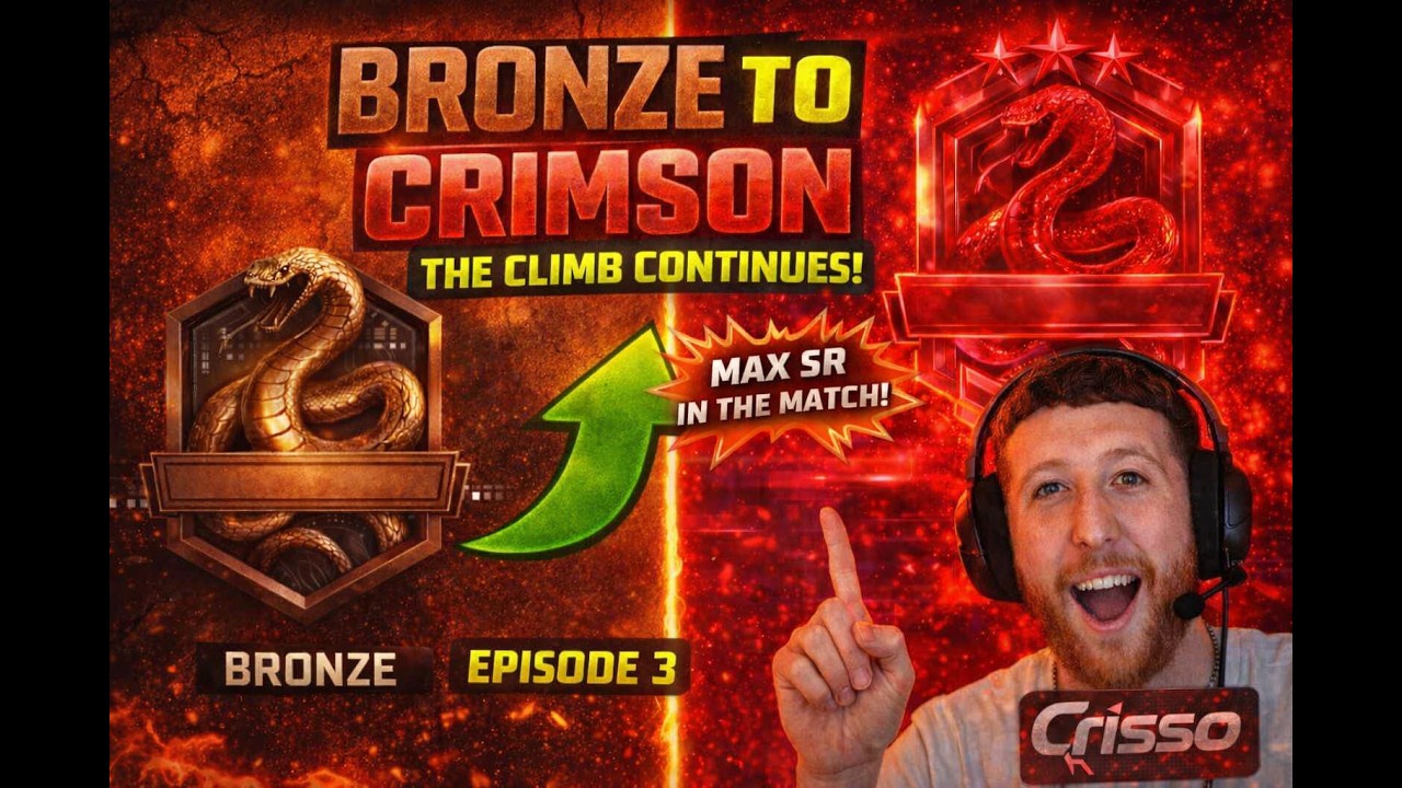 MAX SR + The Win That Pushed Me Into GOLD  Bronze to Crimson Ep. 3🔥
