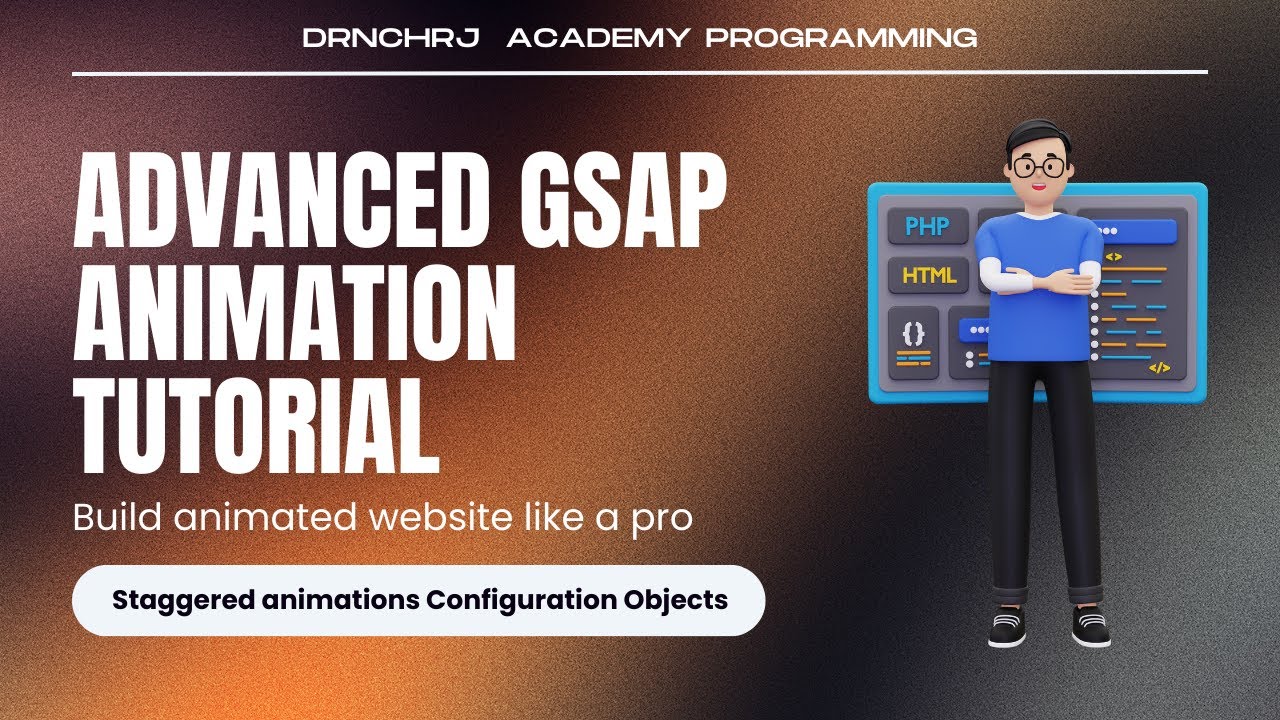 Staggered animations configuration objects | Web Animation GSAP | Web Development JS Course | EP 3.4