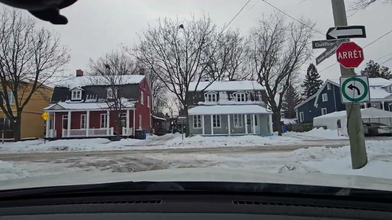 Driving Old Longueuil Heritage Houses👌