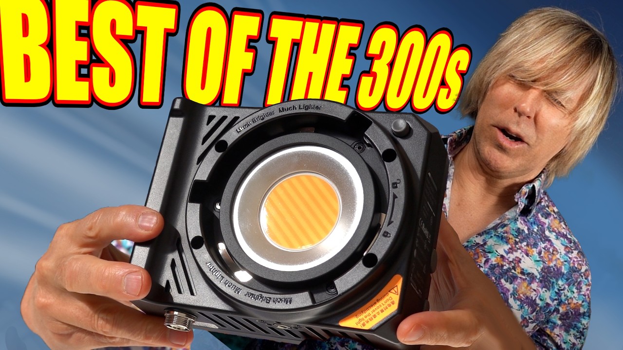 Smallest 300W Battery Powered Video Light  Sirui C300XII