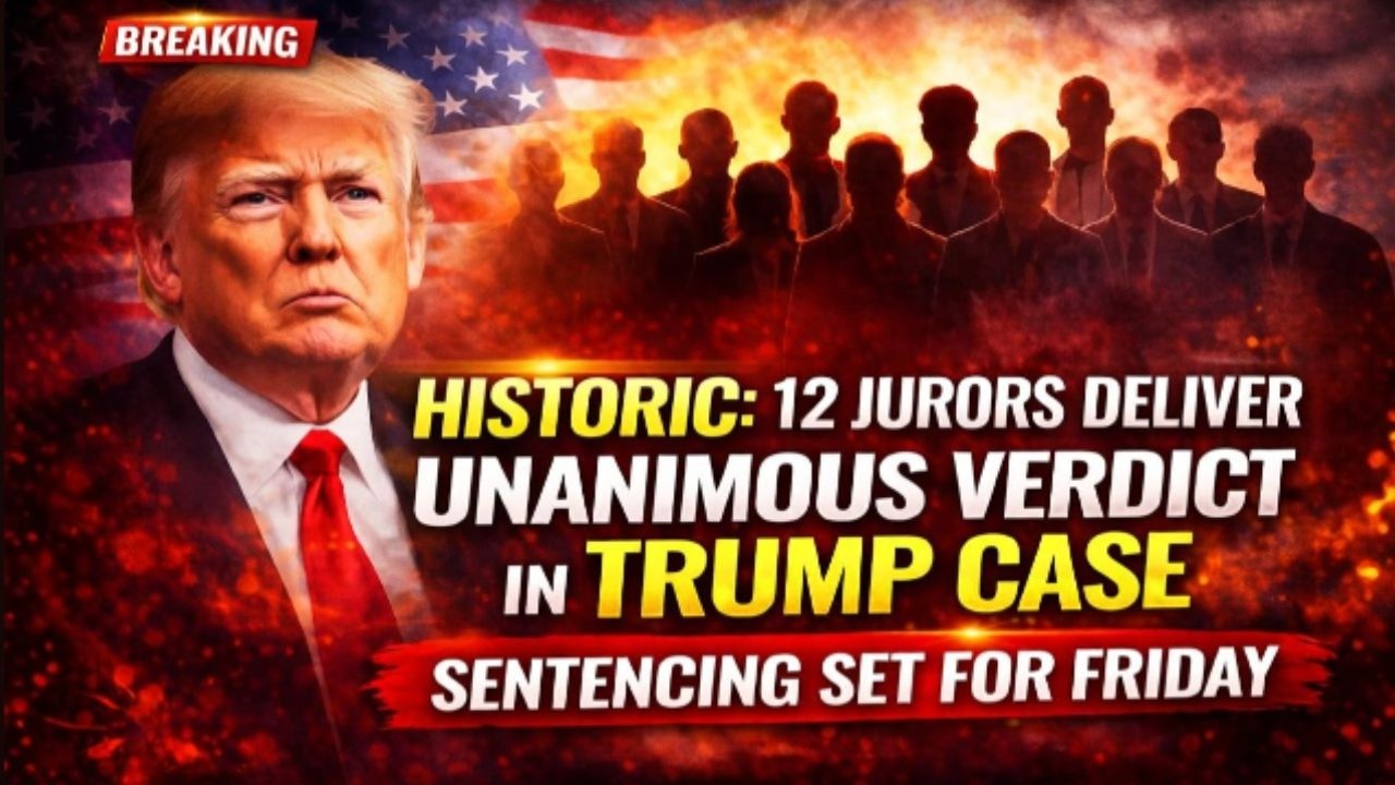 HISTORIC: 12 Jurors Deliver Unanimous Verdict in Trump Case — Sentencing Set for Friday