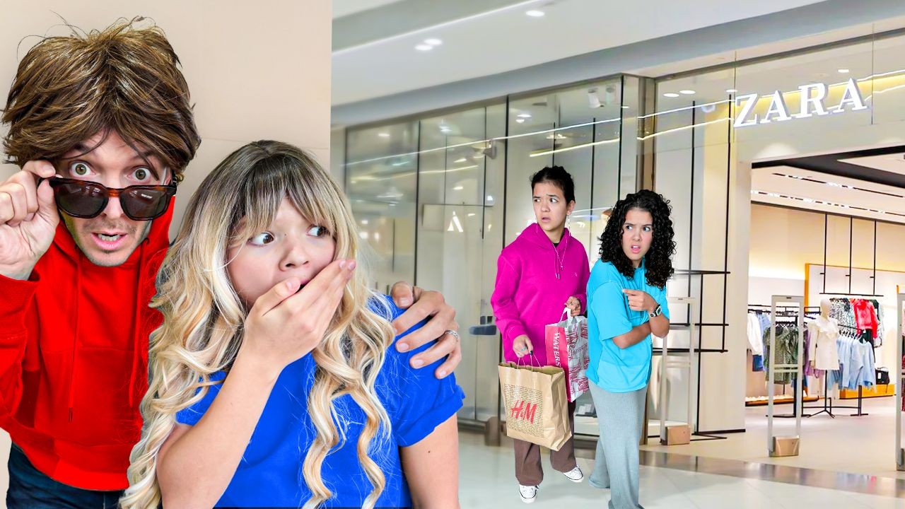 SNEAKING OUT to SPY on my daughters on VACATION! *secret spying attempt gone wrong*