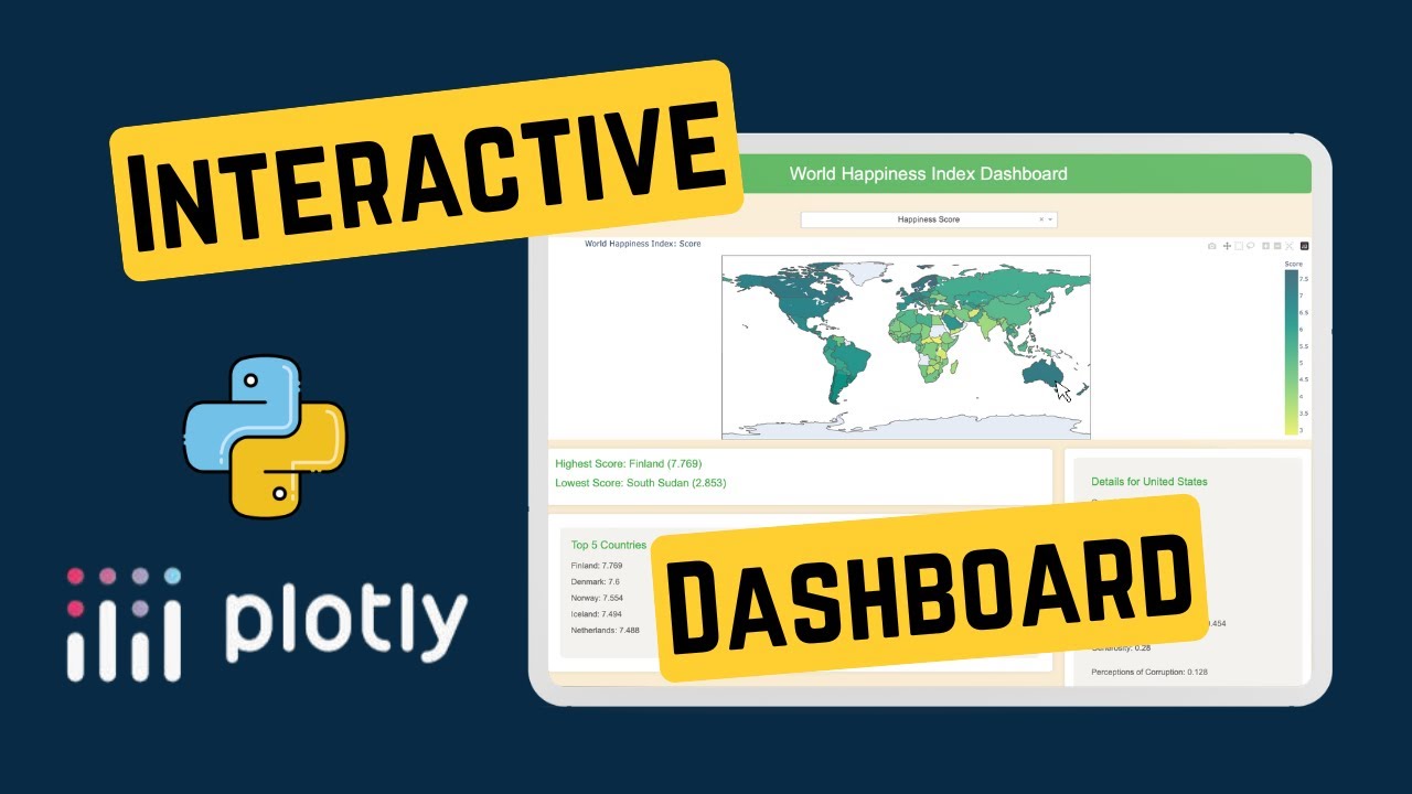 Создайте интерактивную панель данных Python с помощью Dash и Plotly | Аналитика данных: Всемирный...