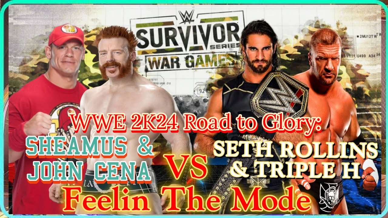 WWE 2K24 Road to Glory: SHEAMUS & JOHN CENA vs SETH ROLLING & HHH | Feelin The Mode 