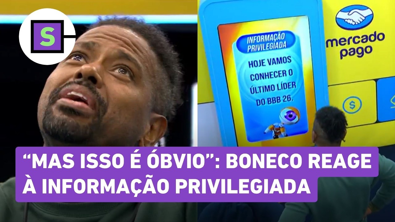 BBB 26: Leandro Boneco reage &agrave; informa&ccedil;&atilde;o privilegiada e viraliza: &ldquo;Mas isso &eacute; &oacute;bvio&rdquo;