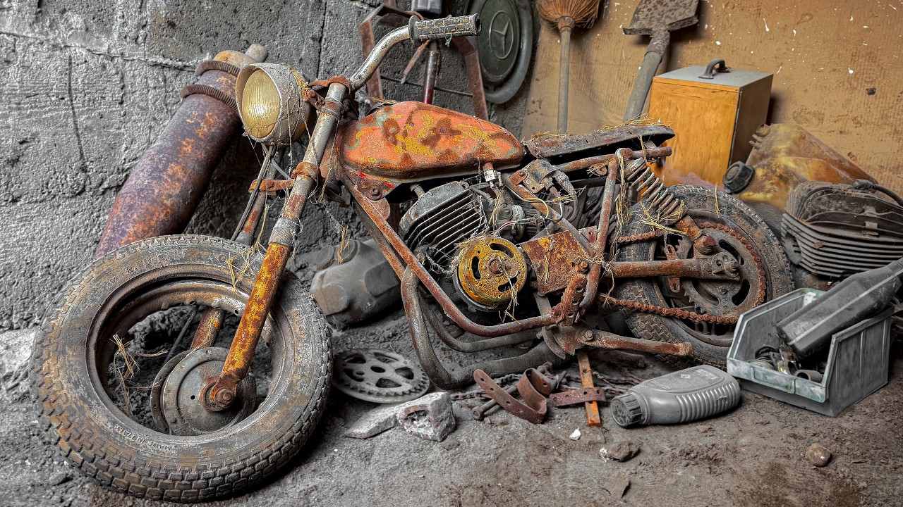 Full Restoration Abandoned Motorcycle &ndash; Complete Process