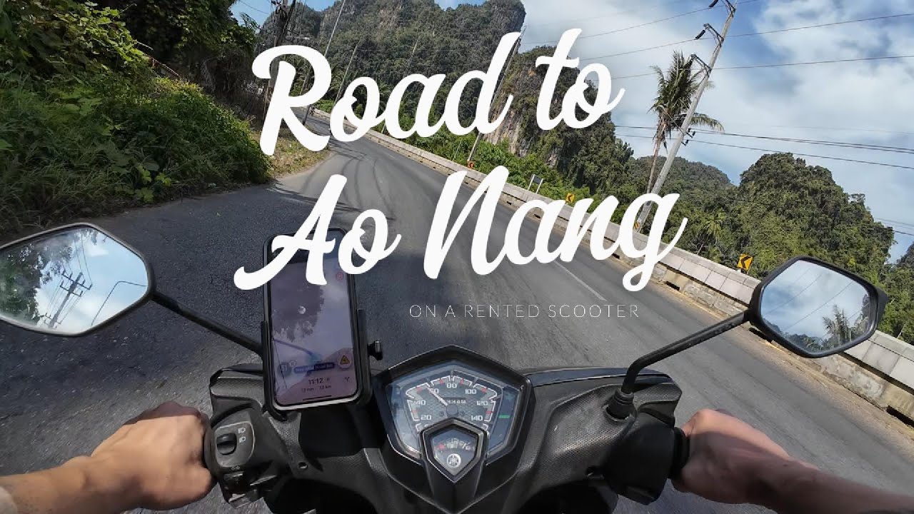 POV SCOOTER RIDE THAILAND - Krabi Town to Ao Nang Beach