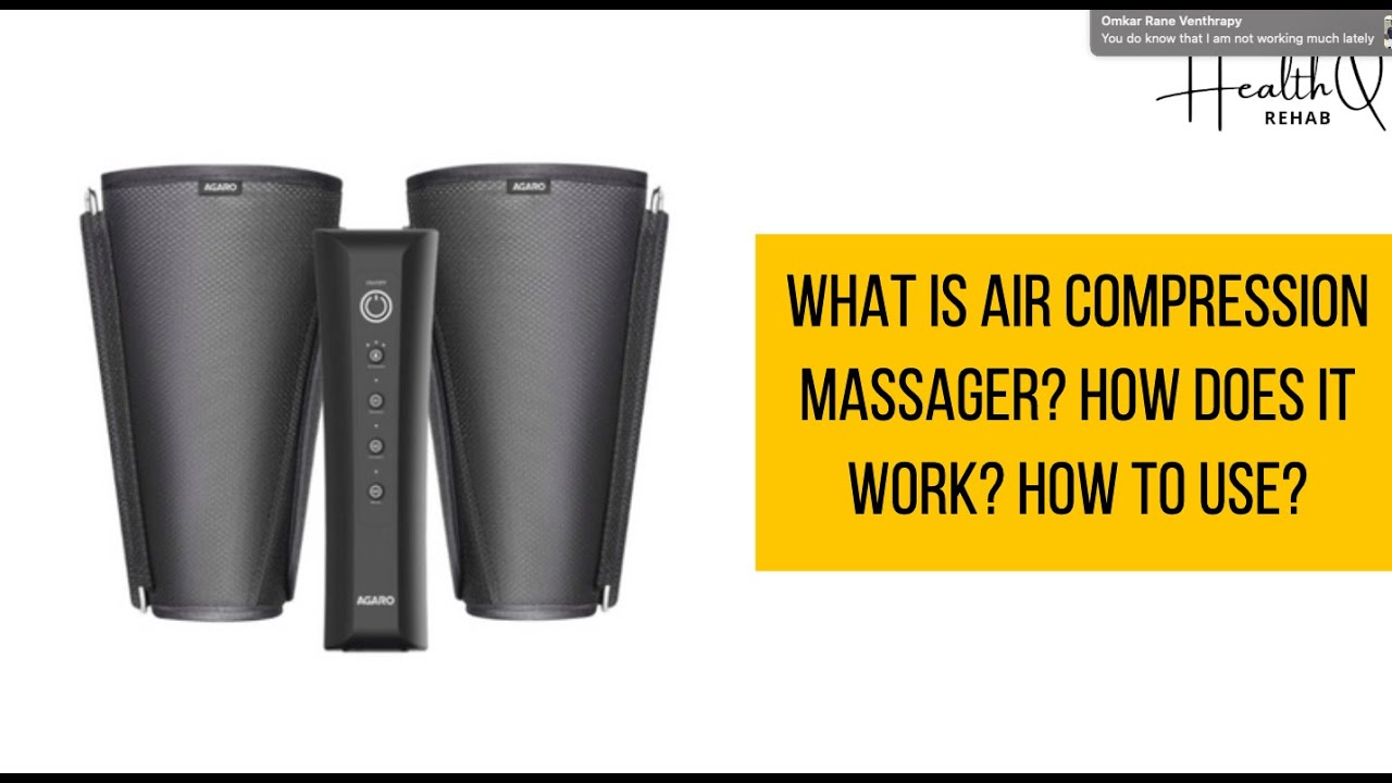 What is air compression massager? How it is used? How to use (AGARO AIR COMPRESSION MASSAGER)