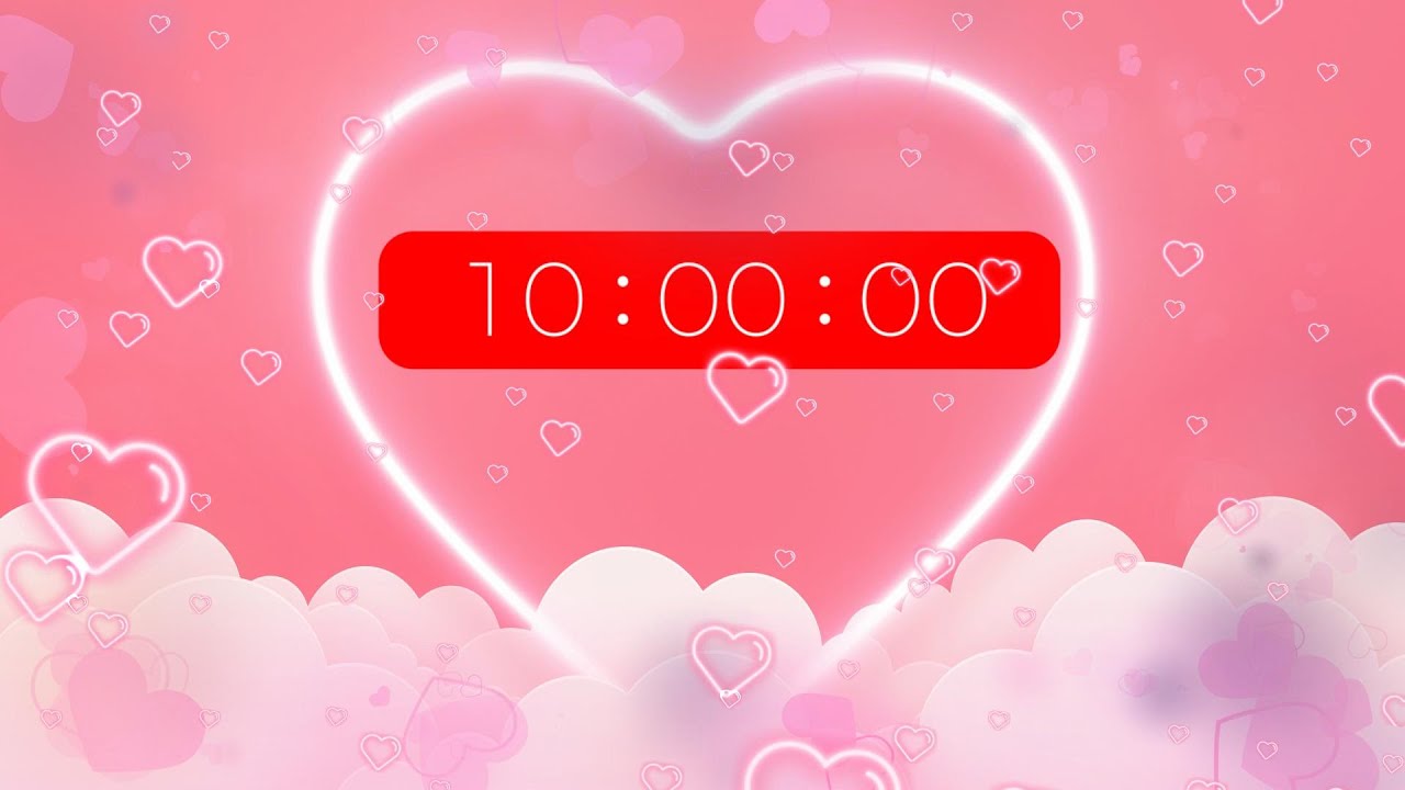 10 minute CLASSROOM timer - VALENTINE'S DAY hearts