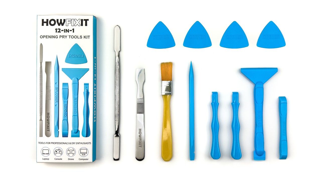 HowFixit 12-in-1 Opening Pry Tool Kit for Safe Electronics Repair
