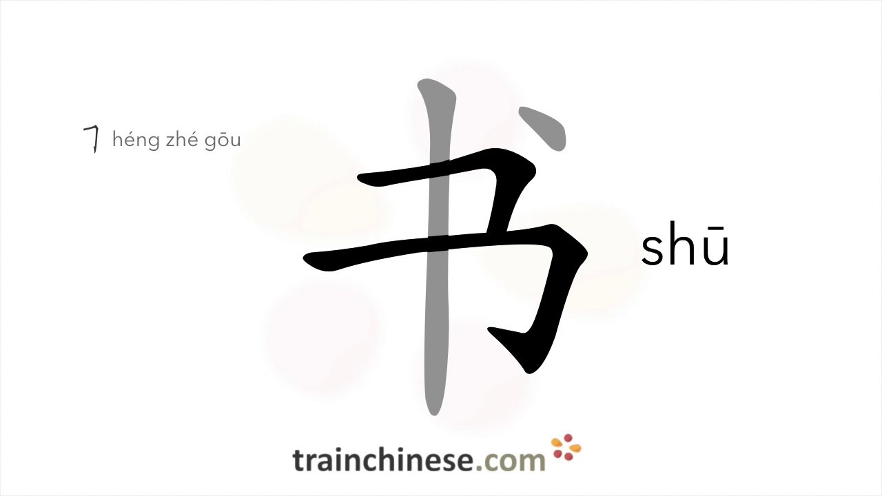 Как писать 书 (shū) – книга – порядок черт, радикал, примеры и аудиозапись