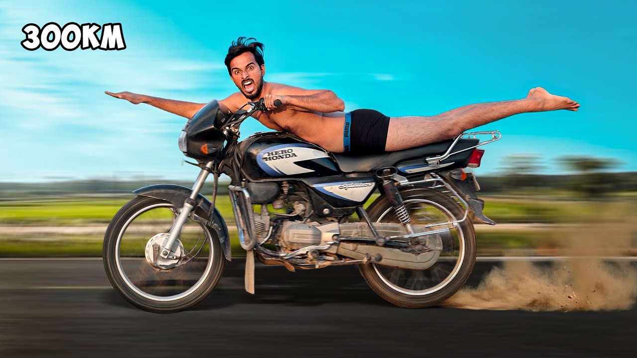 300km Trash Bike Challenge 🥶 8 MYSTRY PUNISHMENTS IN WINTER