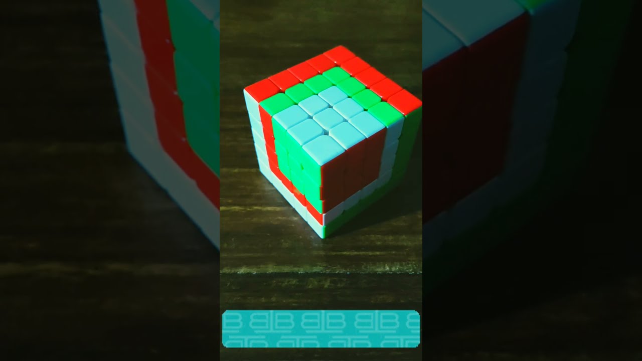 how to make cube in a cube in a cube pattern in 5 by 5 rubicks cube