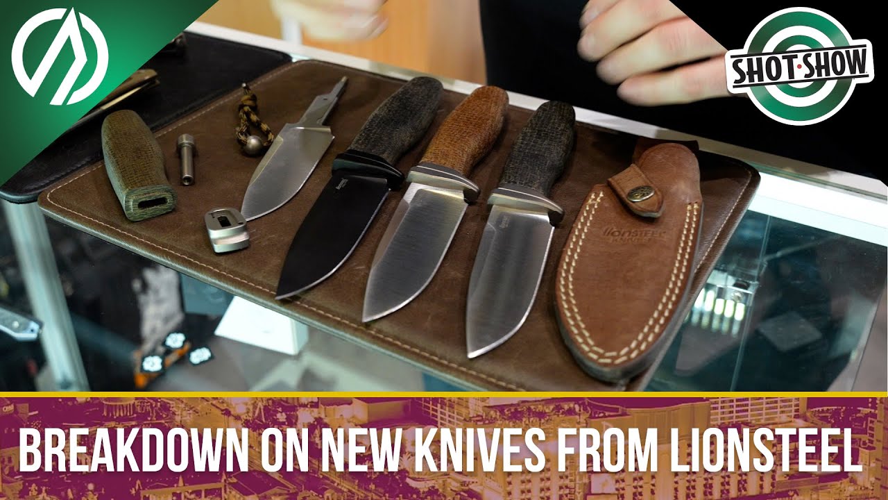 Нож LionSteel Acha с фиксированным лезвием и складным ножом Q4ttro с лезвием Magnacut | SHOT Show...