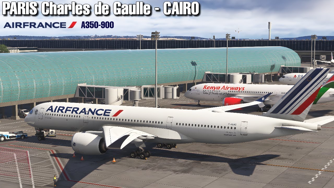 INIBUILDS A350 | Paris Charles de Gaulle  - Cairo | MSFS 2024 Live