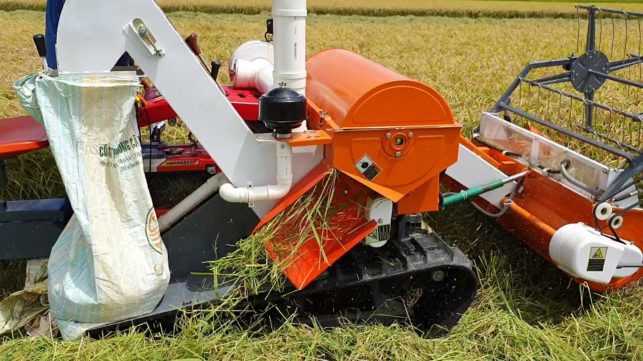 Puhata - Máy gặt đập liên hợp mini - Lúa sạch, gặt nhanh!