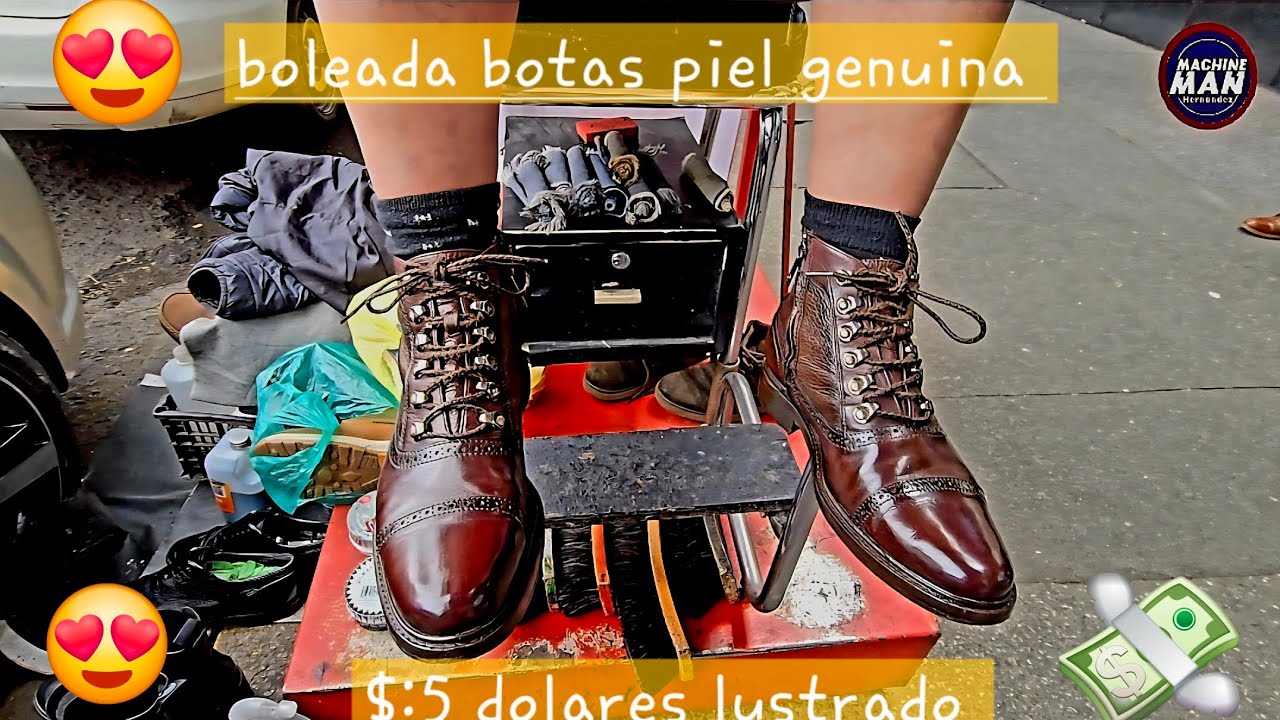 #bolero #cómo #limpiar #bolear #botas #color #cafe #medio #piel #exótica 