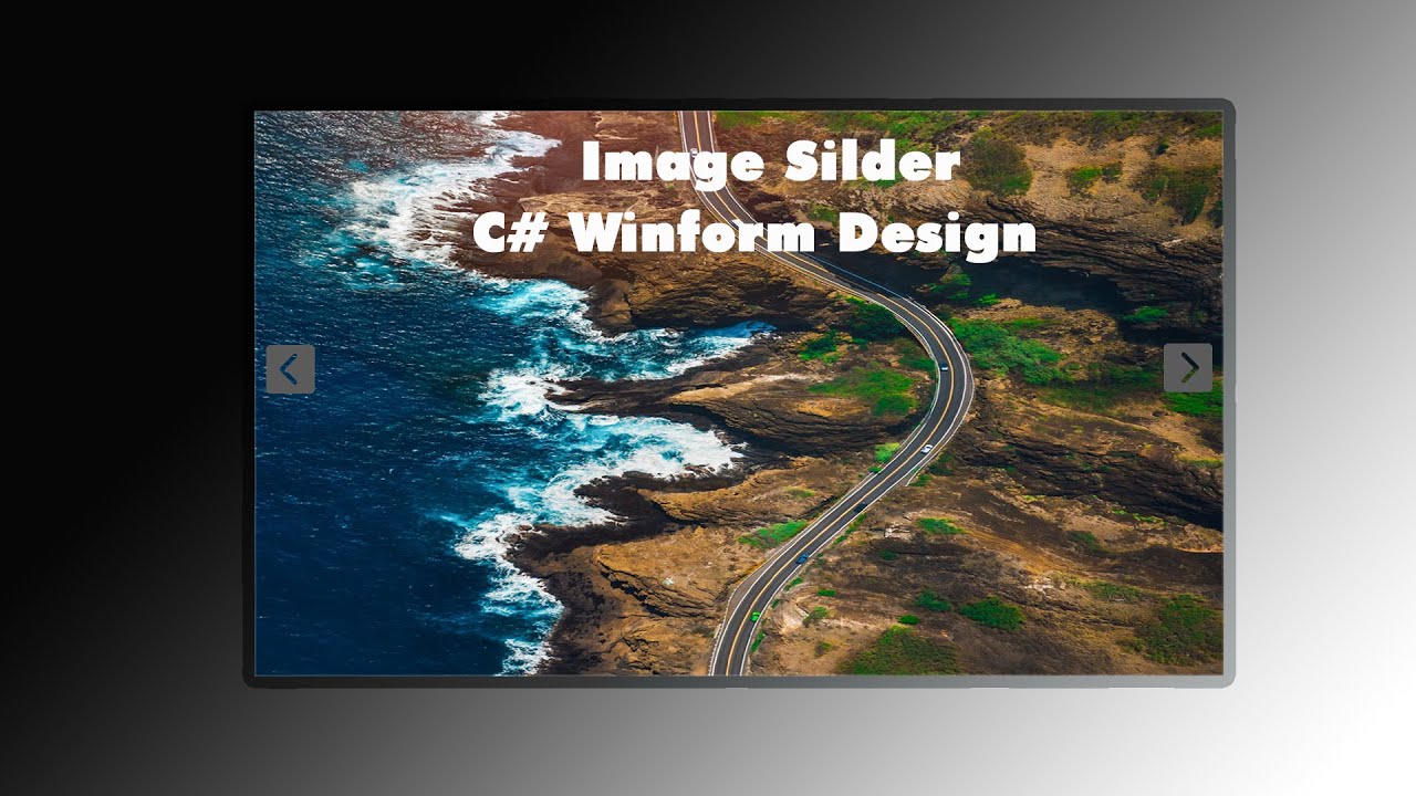 C# Winform Design: слайдер изображений - с автоматической навигацией по кнопкам и ручным управлением
