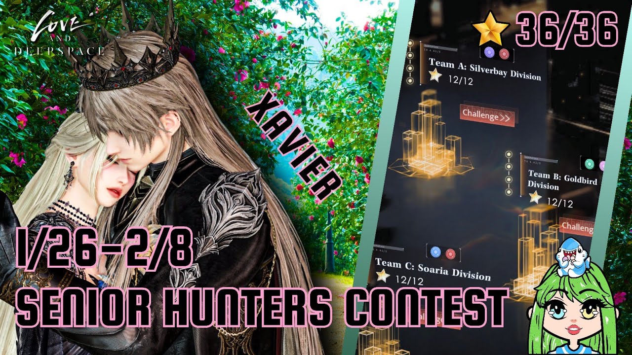 1/26-2/8 SHC 36 ⭐ Xavier's King of Darknight Companion Only w/ LvL 1 cards | Love and Deepspace