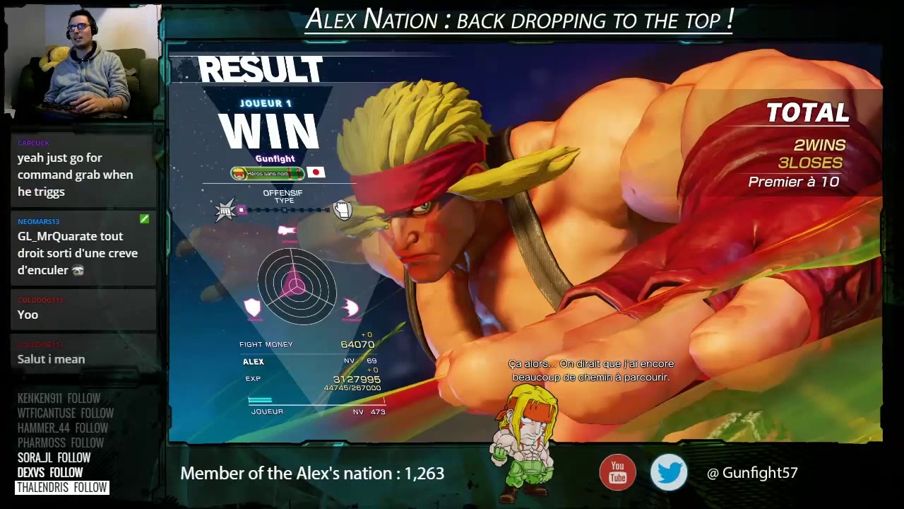 Gunfight (Alex) SFV Lounge series : Alex Mirror ! ft 10 against DonPachi