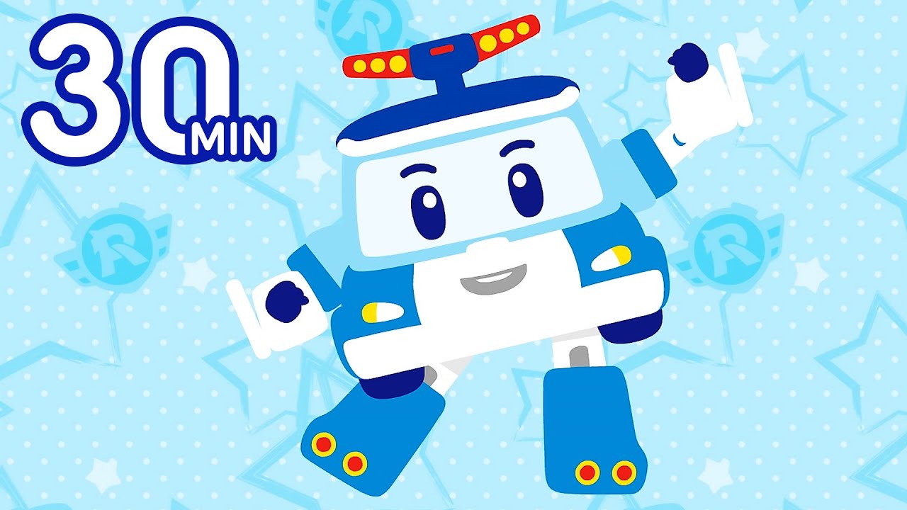 Las Ruedas Del Autobús Ruedan ​| Feliz Canción para Niños│Robocar POLI TV español
