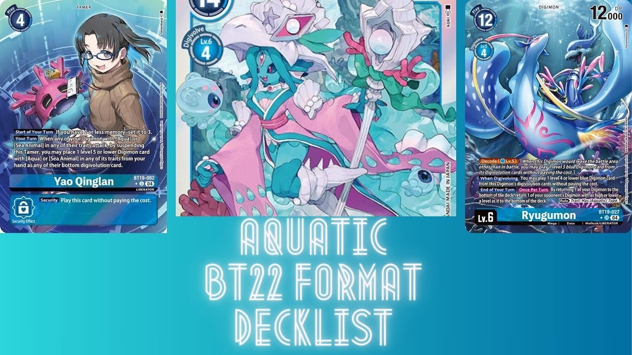 Behold, The Ocean’s Fury! Digimon TCG Aquatic BT22 Format Deck Profile